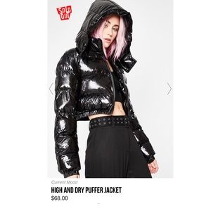 Trendy black Puffer Bomber Jacket 🔥